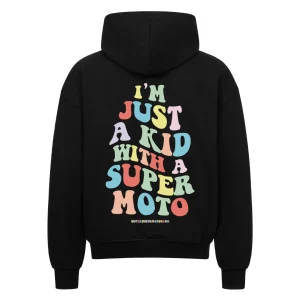 "I´m just a kid" Oversized Zip-Hoodie