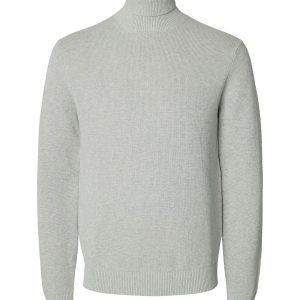 SLHDANE LS KNIT STRUCTURE ROLL NECK